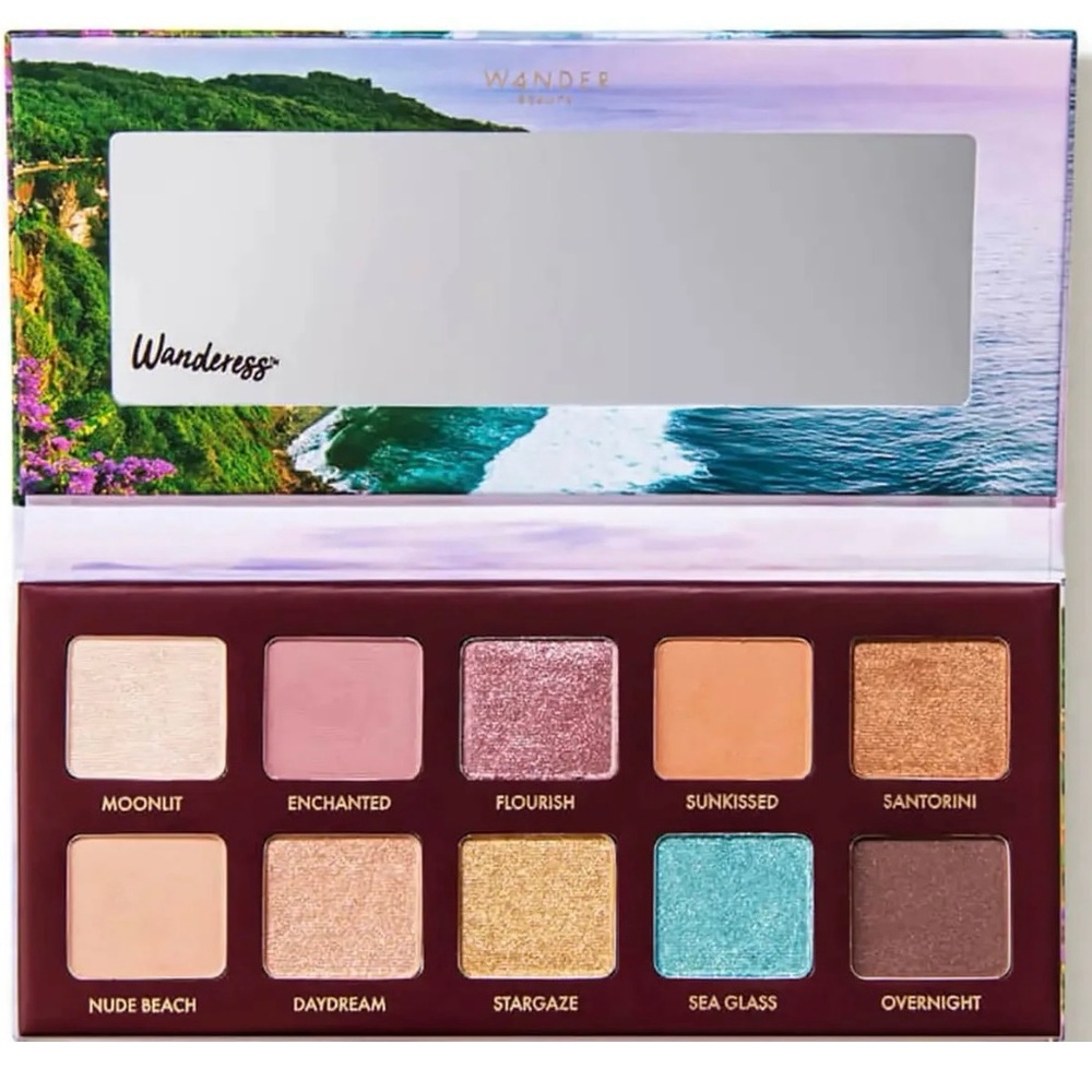 Wander Beauty Gold and Blue Eyeshadow Palette